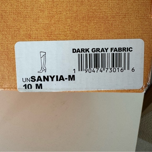 Unisa Sanyia Brown Micro Suede Over the Knee High Heel Boots Size 10 - Picture 4 of 12